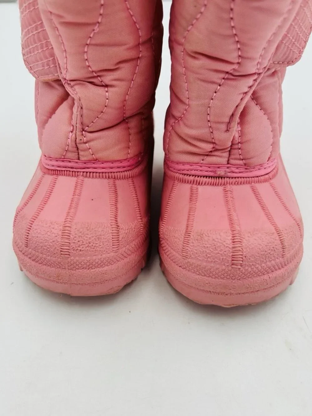 Toddler Pink Snow Boots Size 5 Pull On Insulated Sherpa Lined